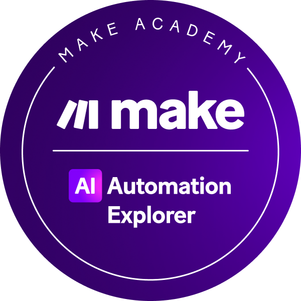 Make Academy AI Automation Explorer badge